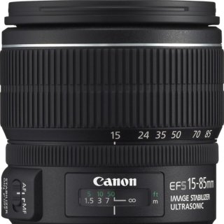 Canon Obiettivo EF-S 15-85mm F/3.5-5.6 IS USM – Zoom Standard 5,6x, Stabilizzatore D'immagine A 4 Stop, Messa A Fuoco Minima 0,35 M, Lenti Asferiche E UD, Per Reflex Canon