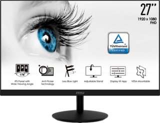 複数購入割引有 MSI 27インチ IPS ノングレア Pro MP271 MSI テレワーク向けモニター PRO MP271